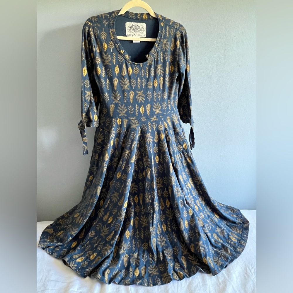 Effies Heart Large Blue and Gold Woodland Dress